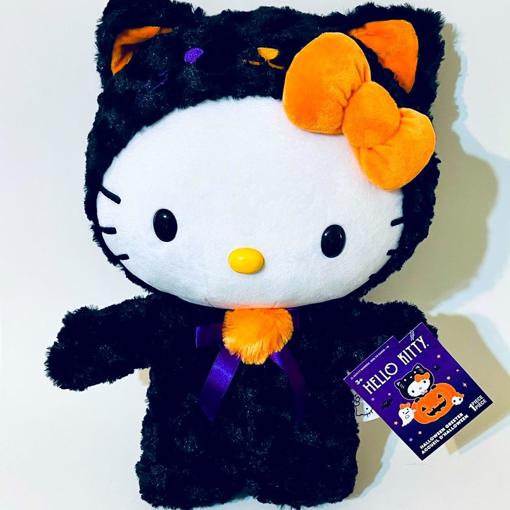 🖤 Hello Kitty Black Cat Halloween Greeter